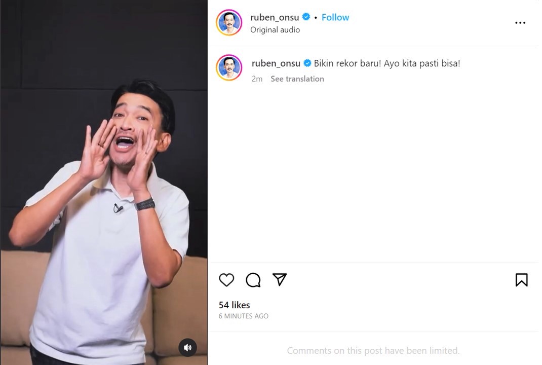 Giliran Ruben Onsu Berambisi Pecahkan Rekor Omzet Terbesar di Shopee Live pada Puncak 8.8