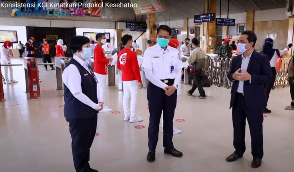 Penumpang KRL Mulai Disiplin Patuhi Protokol Kesehatan