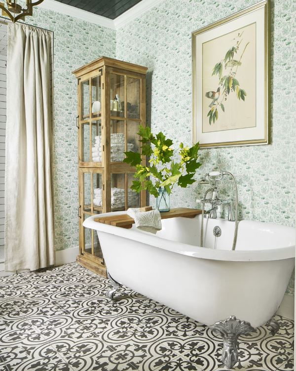 10 Pilihan Wallpaper untuk Mempercantik Kamar Mandi