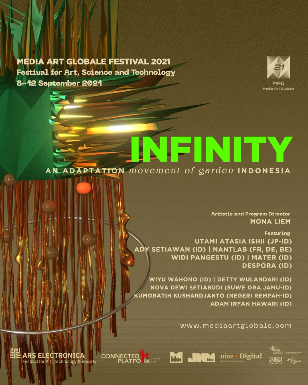 Festival Seni, Sains, dan Teknologi Media Art Globale Digelar secara Hibrida