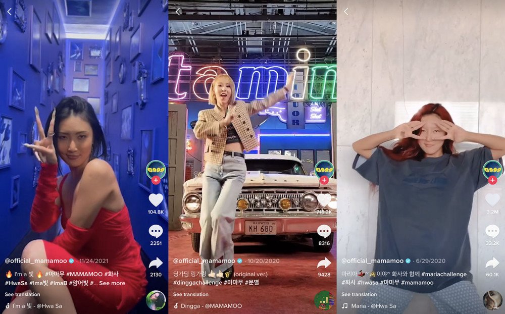 Tiktok MAMAMOO (@official_mamamoo). Foto: allkpop