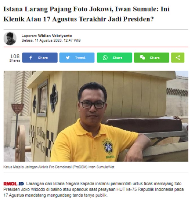 [Cek Fakta] Ma'ruf Amin Berhasil Lengserkan Jokowi? Ini Faktanya
