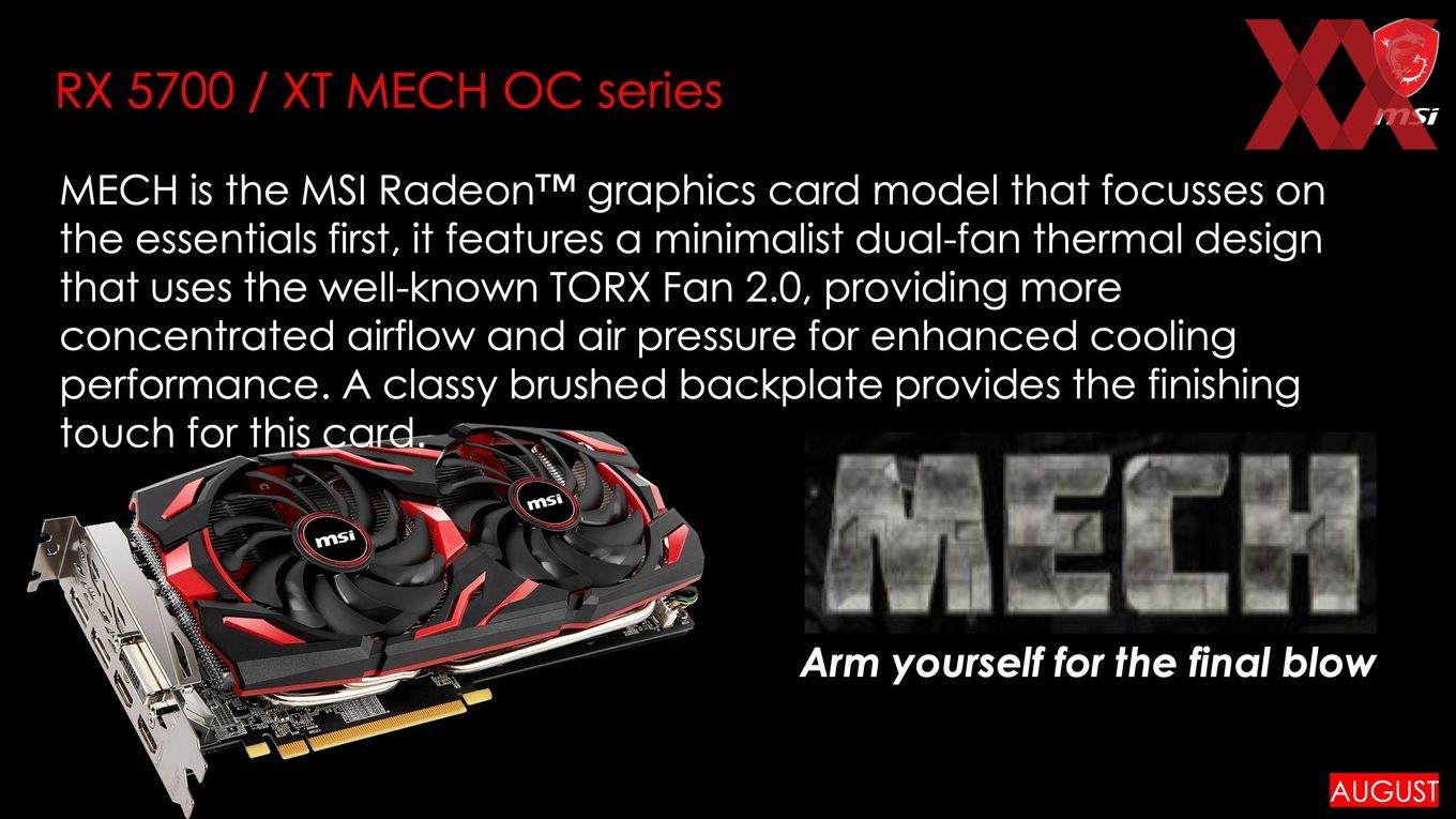 MSI Siapkan 7 Seri AMD Radeon RX 5700 Versi Custom