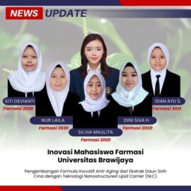 Mahasiswa UB Sulap Daun Sirih Cina Jadi Pelembab Anti-Aging