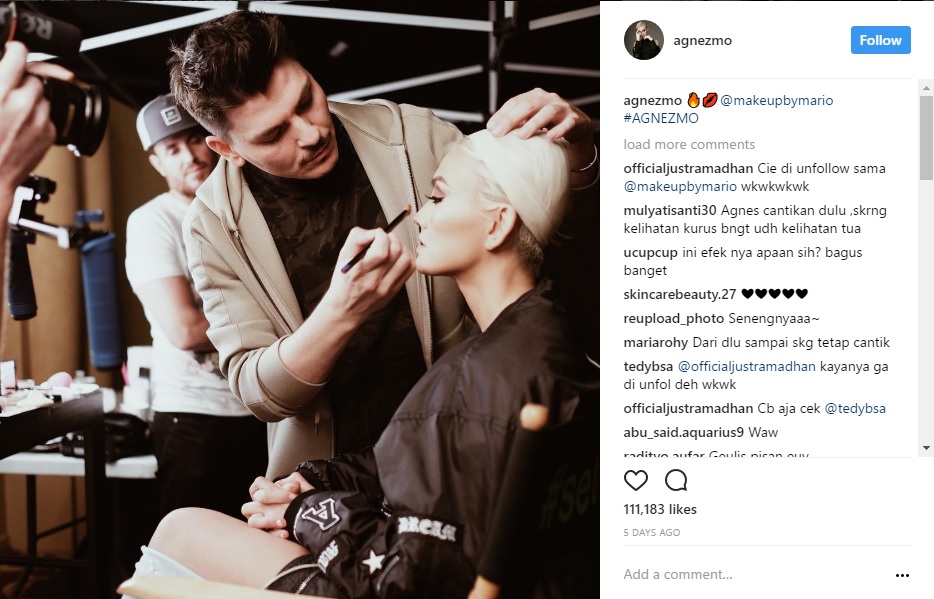 Agnez Mo Didandani Make Up Artist Papan Atas Hollywood Mario Dedivanovic