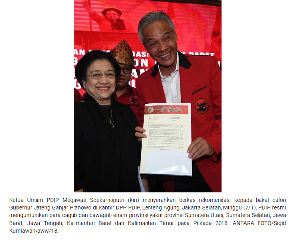 [Cek Fakta] Foto Megawati Rekomendasikan Ganjar jadi Capres 2024? Ini Faktanya