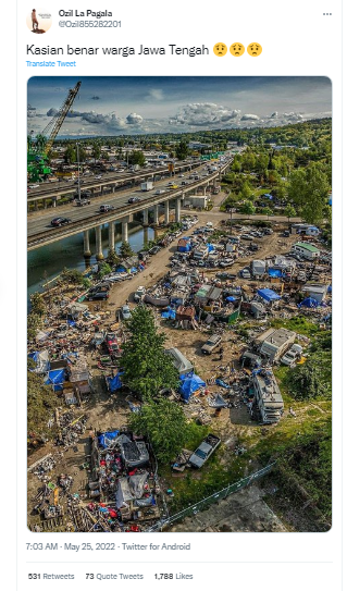 [Cek Fakta] Beredar Foto Memperlihatkan Warga Jawa Tengah Patut Dikasihani? Ini Faktanya