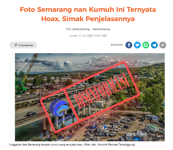 [Cek Fakta] Beredar Foto Memperlihatkan Warga Jawa Tengah Patut Dikasihani? Ini Faktanya