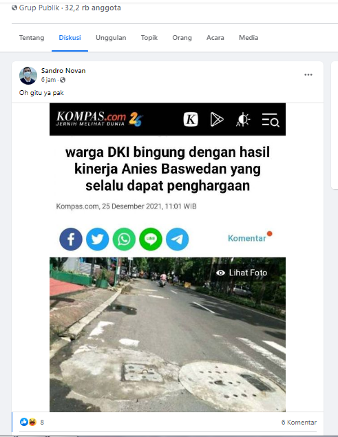 [Cek Fakta] Warga DKI Bingung dengan Hasil Kinerja Anies yang selalu dapat Penghargaan? Ini Faktanya