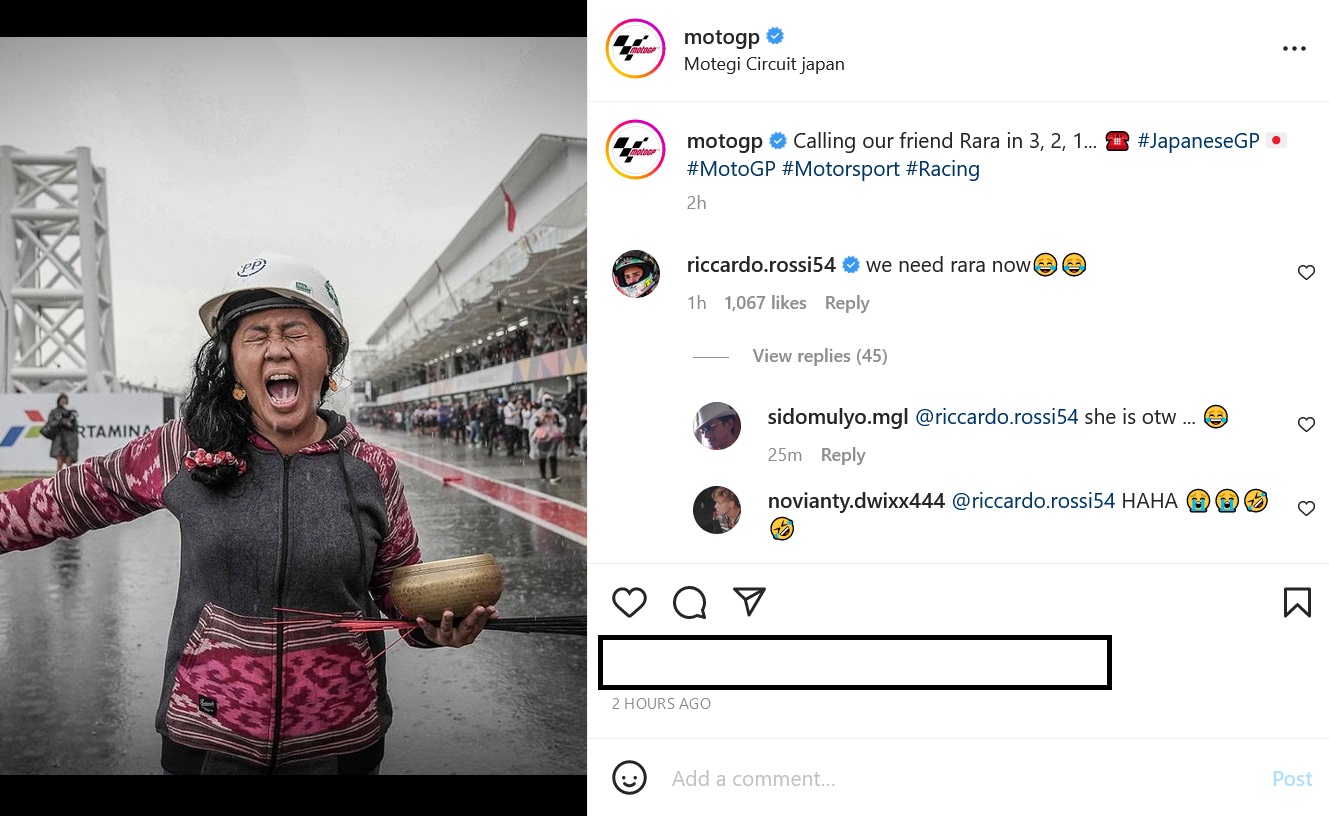 Motegi Diguyur Hujan Deras, MotoGP Panggil Mbak Rara Pawang Hujan Asal Indonesia