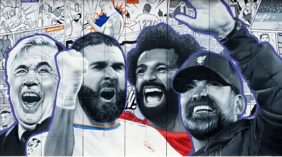 Keren, Mural Final Liga Champions Hiasi Stade de France