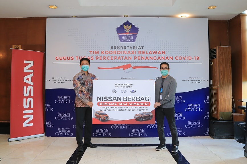 GTPP Covid-19 Dapat Dukungan Mobil Operasional dari Nissan
