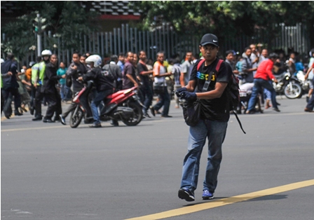 Terduga Teroris Berbaju Hitam Bernama Afif 