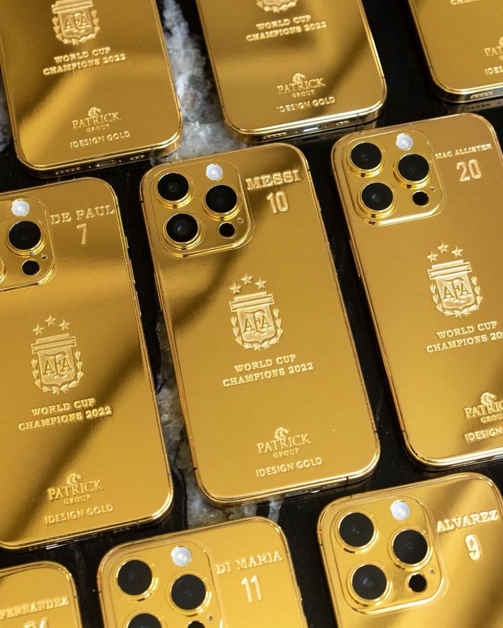 Messi Giveaway iPhone Berlapis Emas 24 Karat untuk Timnas Argentina, Begini Penampakannya