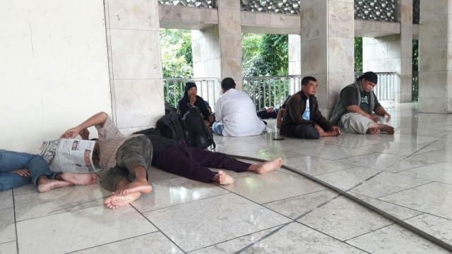 Menginap di Istiqlal, Pendemo Harus Ikuti Aturan Pengelola Masjid