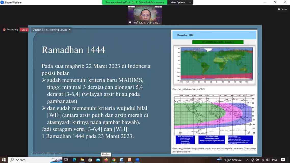 Peneliti BRIN Jelaskan Soal Penentuan Awal Ramadan dan Idulfitri