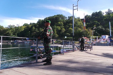 TNI Maksimalkan Pengamanan Karnaval Kemerdekaan RI di Danau Toba