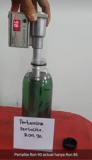 Viral Hasil Uji Oktan Pertalite Cuma RON 86, Begini Penjelasan Lengkap Pertamina