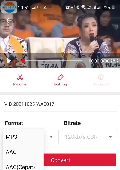 Pilih file MP#
