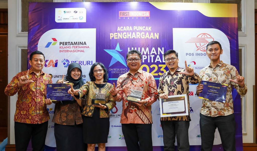 Pos Indonesia Raih 5 Penghargaan Bergengsi <i>Human Capital on Resilience Excellence Award</i> 2023