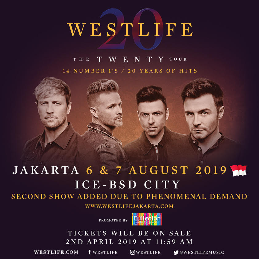 Konser Westlife di Indonesia Digelar Dua Hari