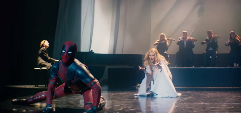 Tingkah Jenaka Deadpool dalam Video Musik Celine Dion