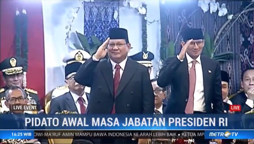 Salam Sahabat Terbaik dari Jokowi untuk Prabowo