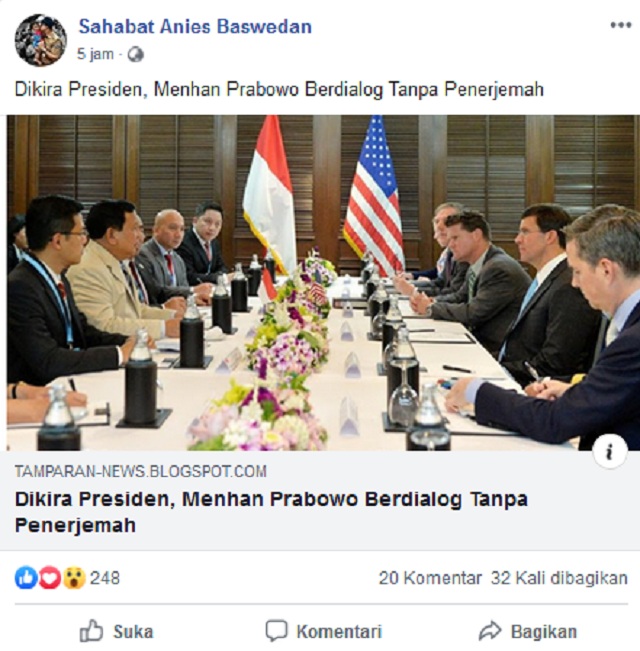 Prabowo Dikira Presiden di Bangkok? Ini Faktanya