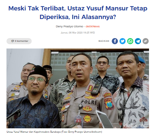 [Cek Fakta] Benarkah Ini Video Ustaz Yusuf Mansur Dapat Karma Penipuan Berkedok Sedekah? Simak Faktanya