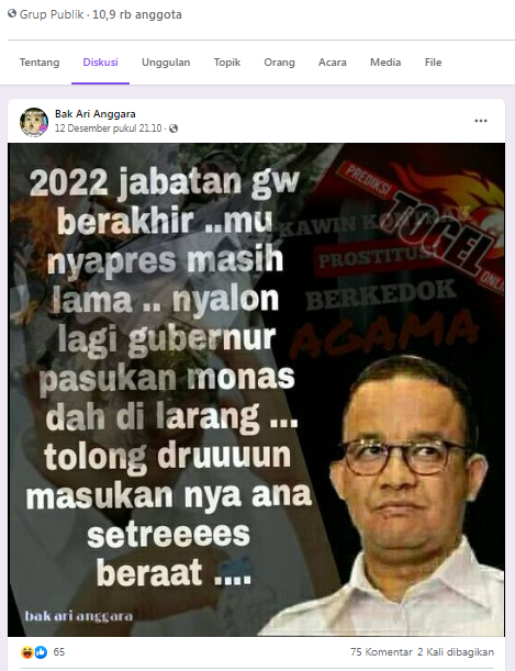 [Cek Fakta] Benarkah Ini Curhat Anies soal Masa Jabatannya yang Usai 2022? Ini Faktanya