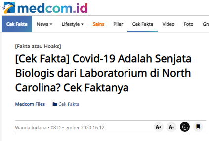 [Cek Fakta] Benarkah Tim Kesehatan Pembuat Hoaks Terbaik soal Pandemi? Ini Faktanya