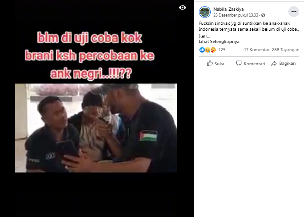 [Cek Fakta] Vaksin Sinovac buat Anak-Anak belum Diujicoba? Ini Faktanya