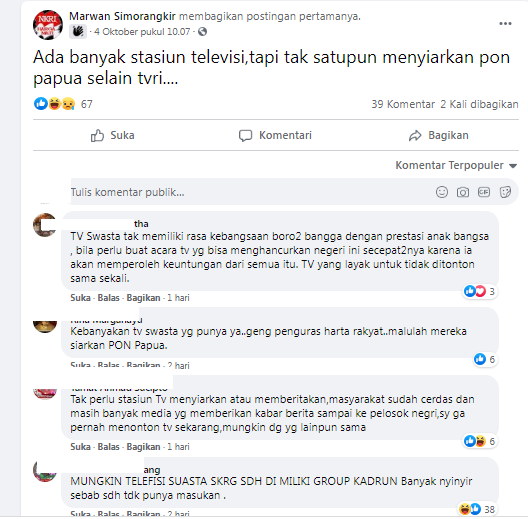 [Cek Fakta] <i>Masa Sih</i>  tidak Ada Siaran PON XX Papua 2021 di TV Swasta Nasional? Ini Faktanya