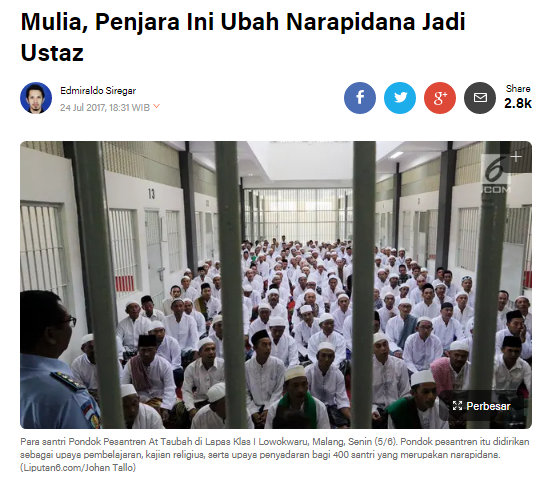 [Cek Fakta] Foto Rizieq Shihab Buat Rumah Tahanan Bareskrim bak Pesantren, Itu Hoaks