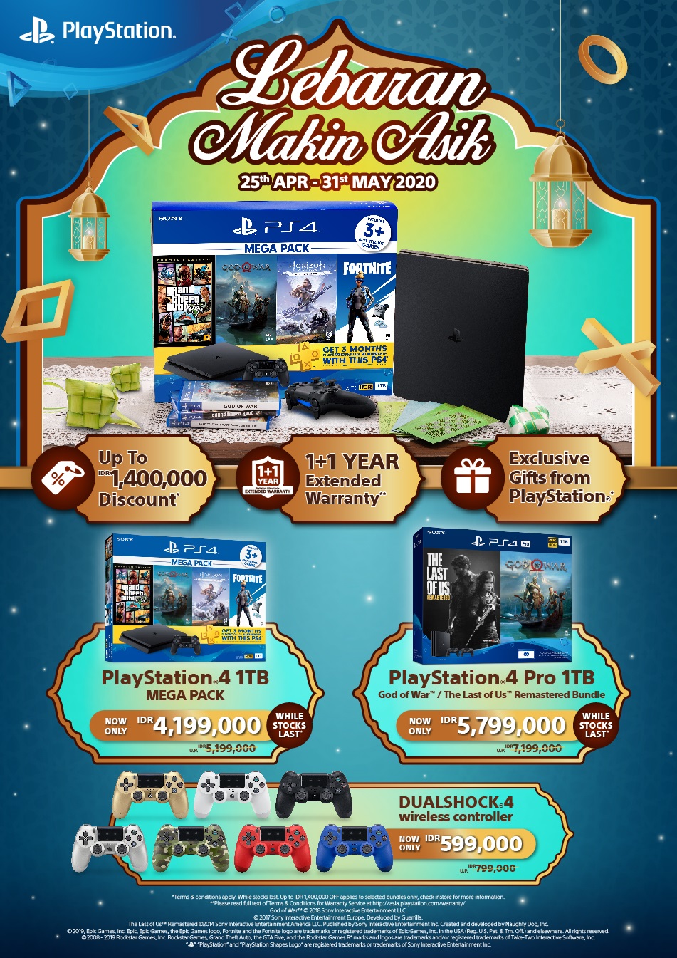 Sony Tawarkan Beragam Paket Promo Lebaran PlayStation 4