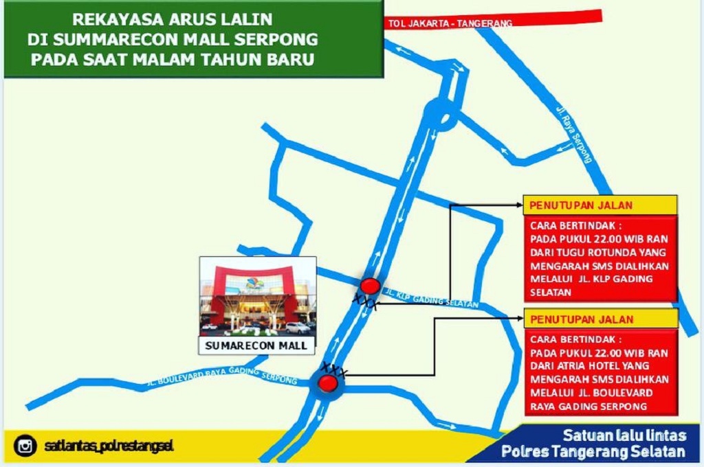 <i>Car Free Night</i> Digelar di Dekat Tiga Mal di Tangsel