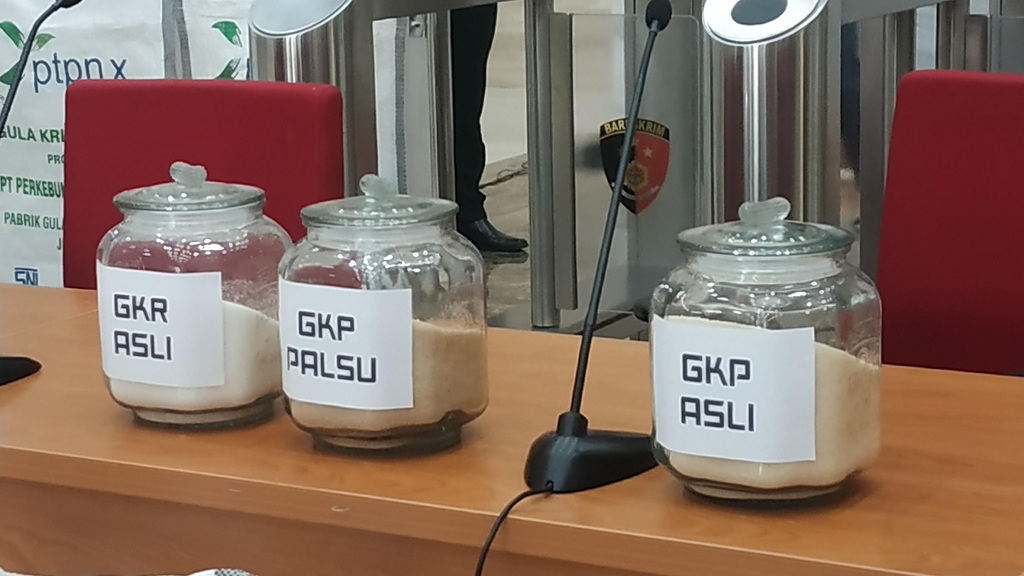 Polisi Bongkar Pemalsuan Gula Produksi PTPN X