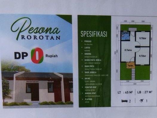 Rumah Tapak DP Rp0 Dibanderol Rp350 Juta