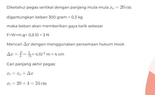 Mengenal Hukum Hooke: Bunyi, Rumus, dan Contoh