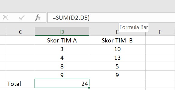 10 Rumus Excel Dasar dan Contohnya, Sering Digunakan di Dunia Kerja