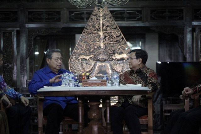 Bertandang ke Rumah SBY, Prabowo: Kayak Pasar Malam Nih