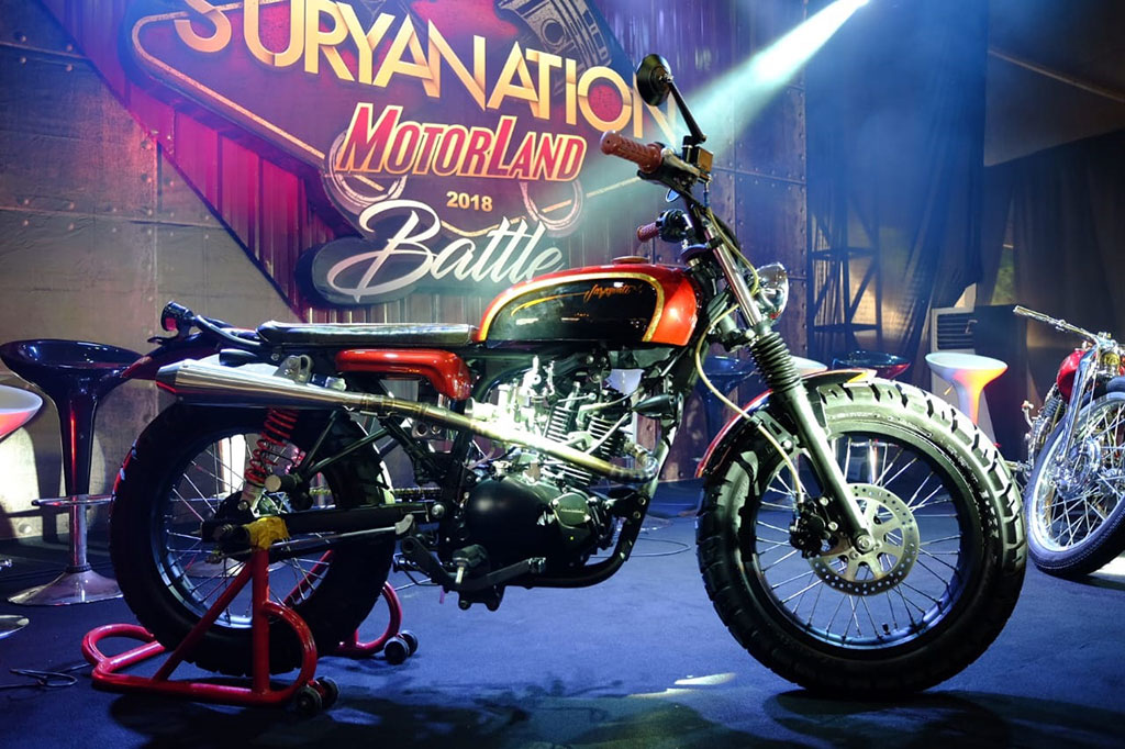 Intip Kemolekan 'Saraswati' Kawasaki W175 Tracker Vintage