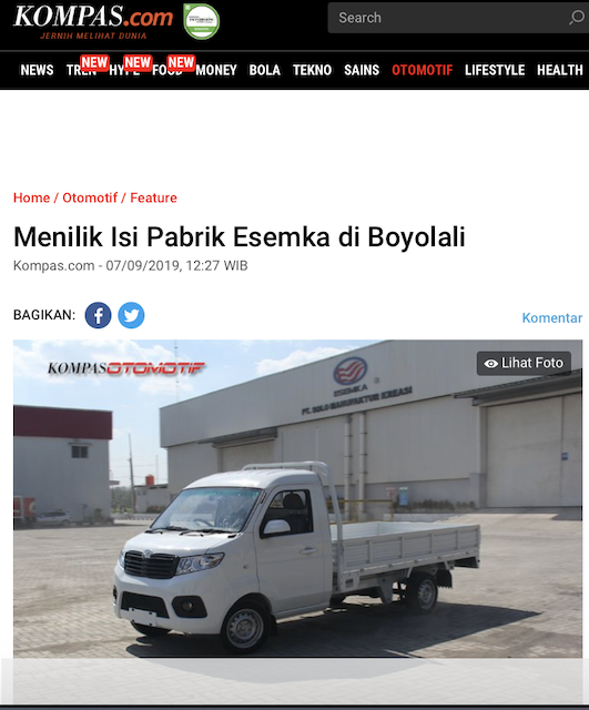 [Cek Fakta] Pabrik Mobil Esemka Berada di Tiongkok? Cek Faktanya