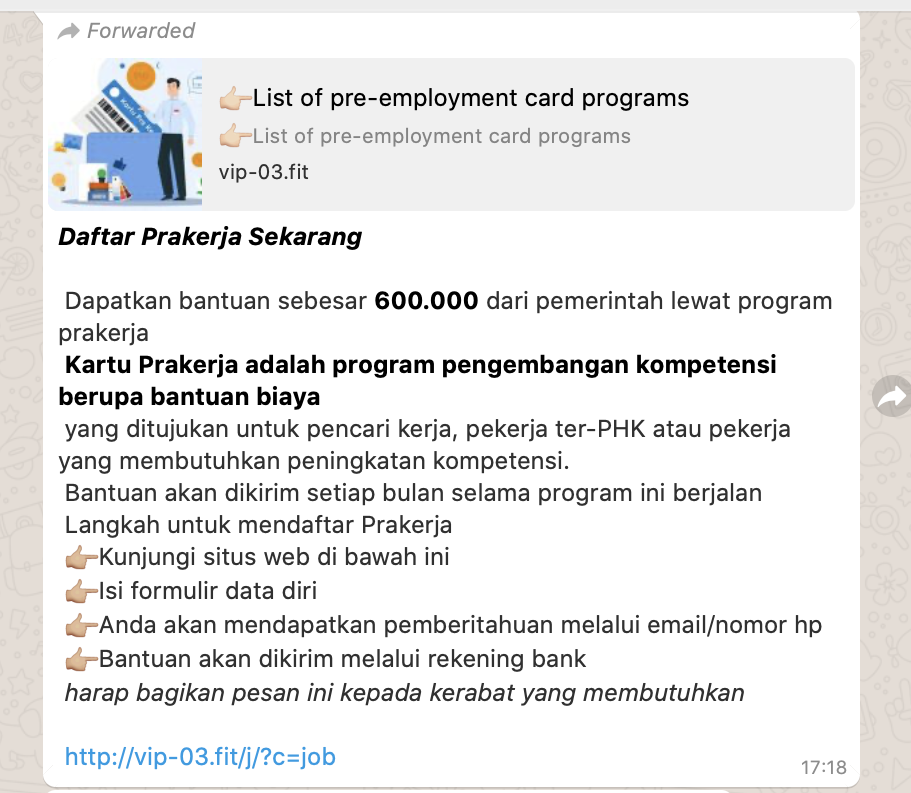 Cek Fakta Waspada, Kembali Beredar Link Palsu ...