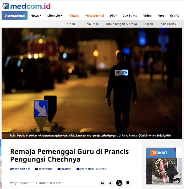 [Cek Fakta] Video Suasana Pemakaman Pemenggal Guru di Prancis bak Pahlawan Besar? Ini Faktanya