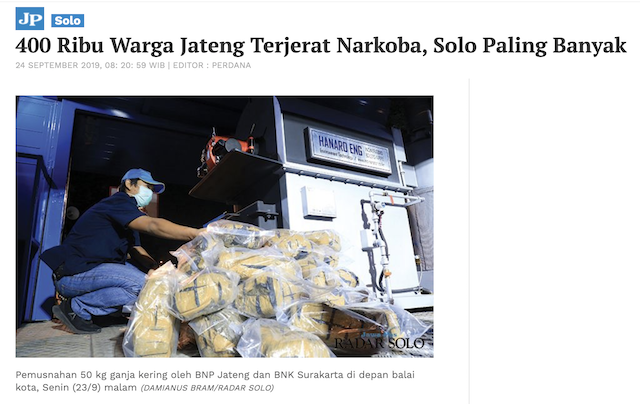 [Cek Fakta] Gibran Sebut Angka Penyalahgunaan Narkoba di Solo Sebesar 1,66 Persen? Ini Faktanya