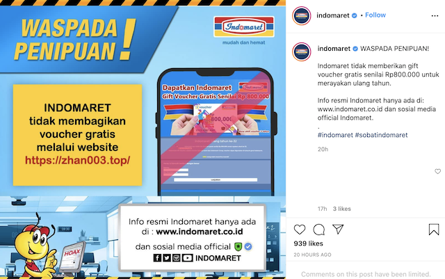 [Cek Fakta] Rayakan Ultah ke-32, Indomaret Bagikan Voucher Gratis Senilai Rp800 Ribu? Ini Faktanya