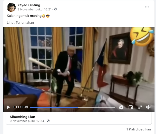 [Cek Fakta] Video Trump Ngamuk Hancurkan Barang-Barang di Dalam Gedung Putih? Ini Faktanya
