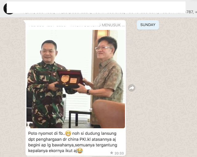 [Cek Fakta] Foto Pangdam Jaya Dudung Dapat Penghargaan dari Komunis Tiongkok? Ini Faktanya