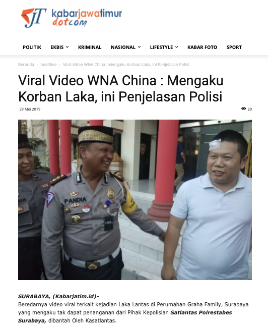 [Cek Fakta] Viral Pria Tiongkok Memarahi Polisi? Begini Faktanya